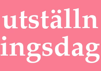 Synonym utställningsdag