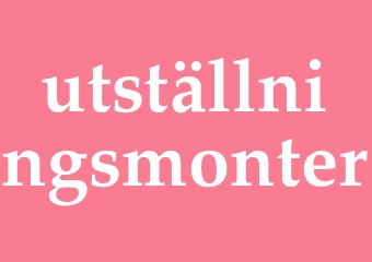 Synonym utställningsmonter