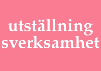 Synonym utställningsverksamhet