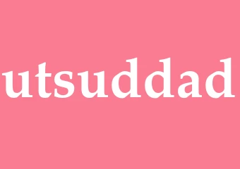 Synonym utsuddad