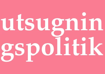 Synonym utsugningspolitik