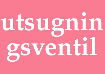 Synonym utsugningsventil