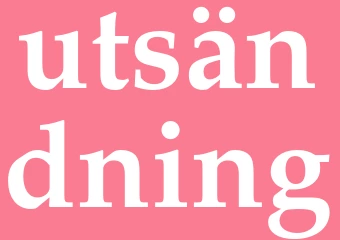 Synonym utsändning