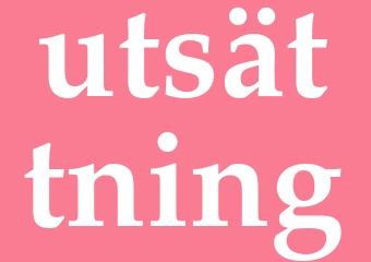 Synonym utsättning