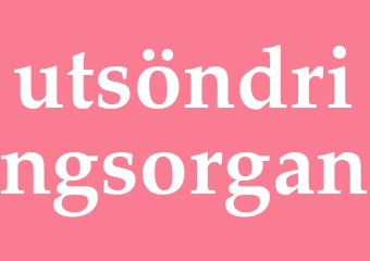Synonym utsöndringsorgan