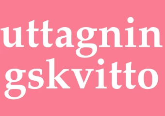 Synonym uttagningskvitto