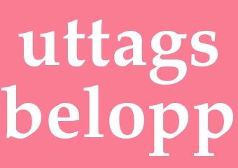 Synonym uttagsbelopp