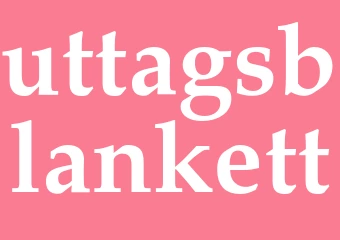 Synonym uttagsblankett