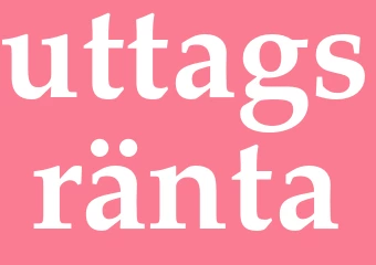 Synonym uttagsränta