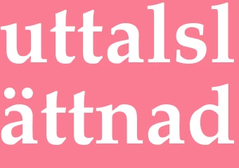 Synonym uttalslättnad