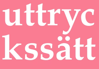 Synonym uttryckssätt