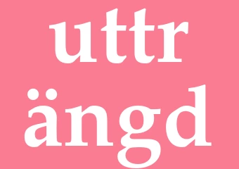 Synonym utträngd