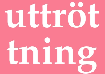 Synonym uttröttning