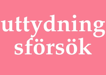 Synonym uttydningsförsök