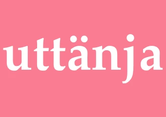 Synonym uttänja