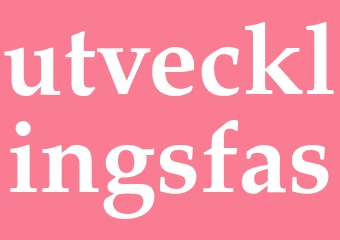 Synonym utvecklingsfas