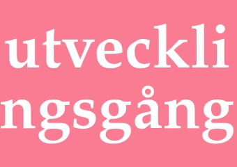 Synonym utvecklingsgång