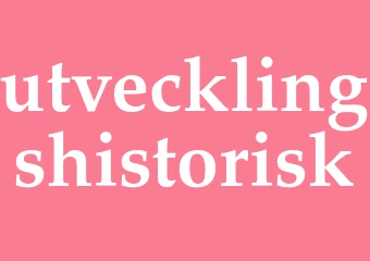 Synonym utvecklingshistorisk