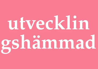 Synonym utvecklingshämmad