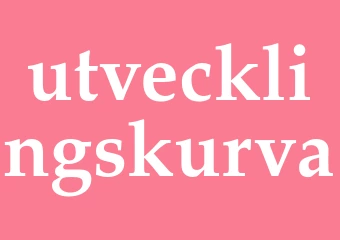 Synonym utvecklingskurva
