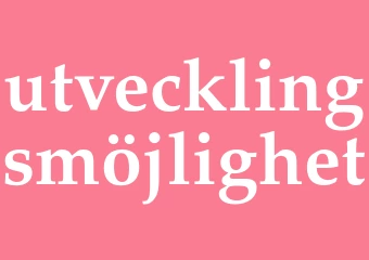 Synonym utvecklingsmöjlighet