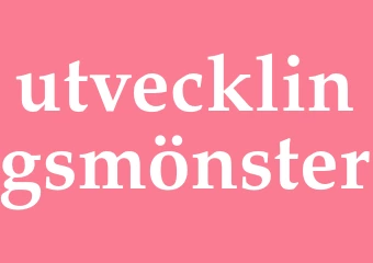 Synonym utvecklingsmönster