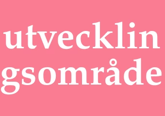 Synonym utvecklingsområde