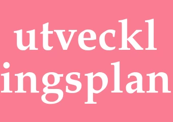 Synonym utvecklingsplan