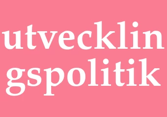 Synonym utvecklingspolitik