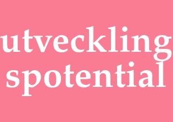 Synonym utvecklingspotential
