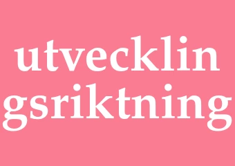 Synonym utvecklingsriktning