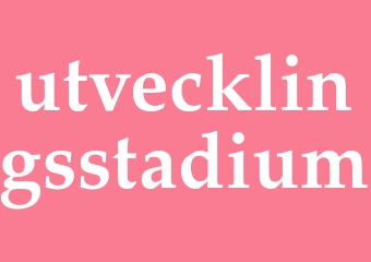 Synonym utvecklingsstadium