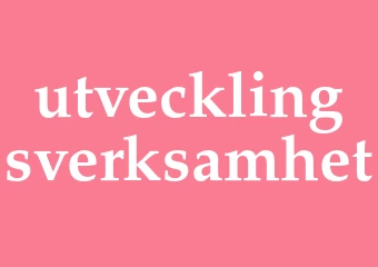 Synonym utvecklingsverksamhet