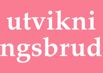 Synonym utvikningsbrud