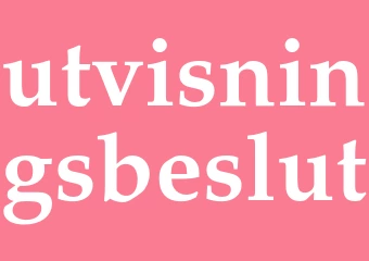 Synonym utvisningsbeslut
