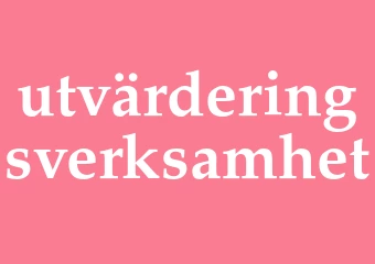 Synonym utvärderingsverksamhet