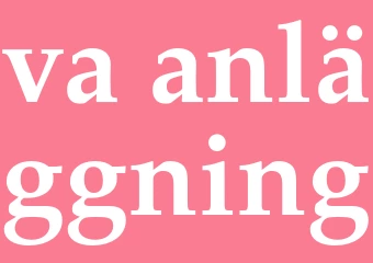 Synonym va-anläggning