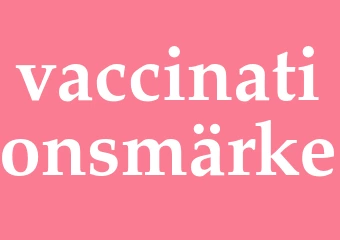 Synonym vaccinationsmärke