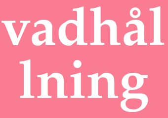 Synonym vadhållning