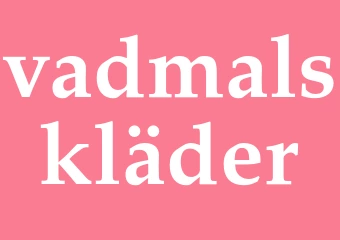 Synonym vadmalskläder