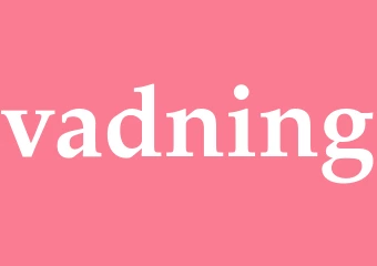 Synonym vadning