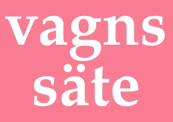 Synonym vagnssäte