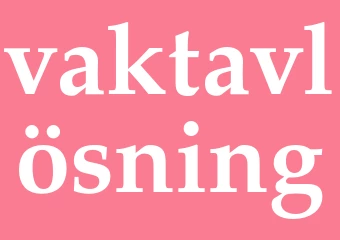 Synonym vaktavlösning