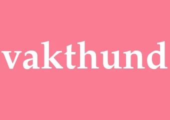 Synonym vakthund
