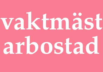 Synonym vaktmästarbostad