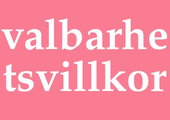 Synonym valbarhetsvillkor