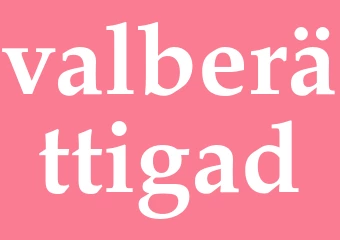 Synonym valberättigad