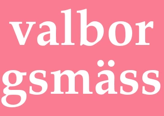 Synonym valborgsmäss