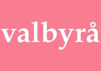 Synonym valbyrå