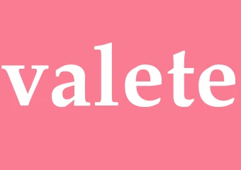 Synonym valete